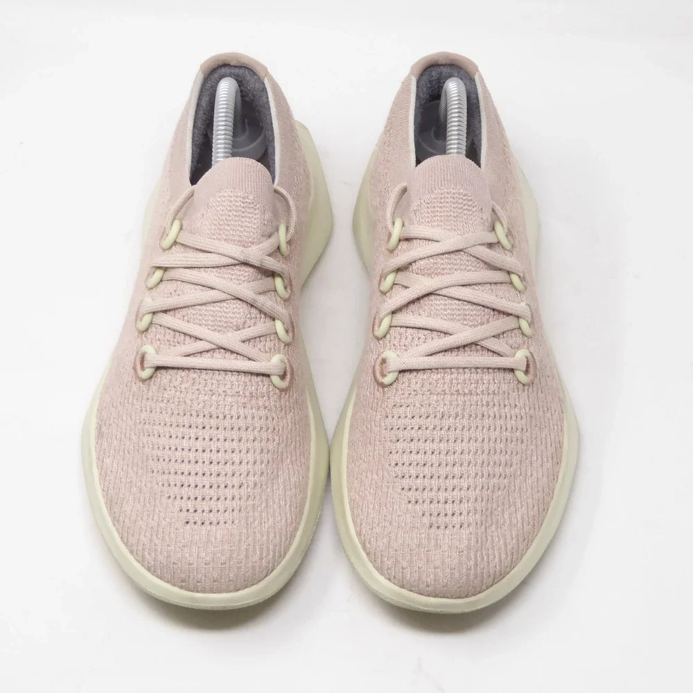 Allbirds Mens Tree Dasher 2 Sneakers Pink Knit Lace Up Shoes Size 9 - Picture 3 of 10
